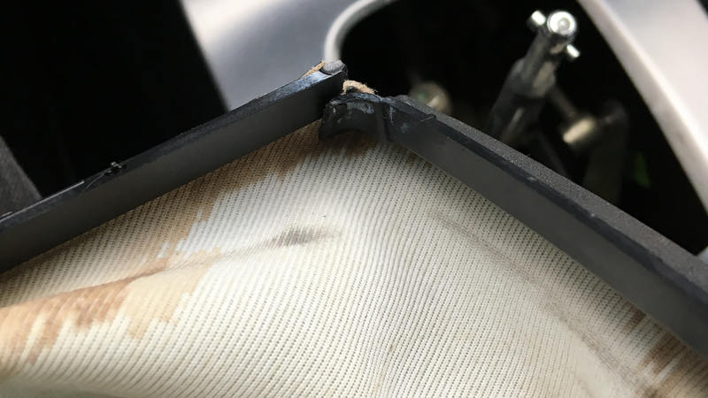 You can really see the stain on the shift boot on this side. Thanks kids!